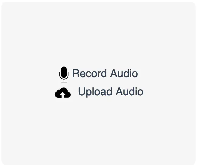 The Pipe Desktop Recording Client buttons with audio only mode turned on