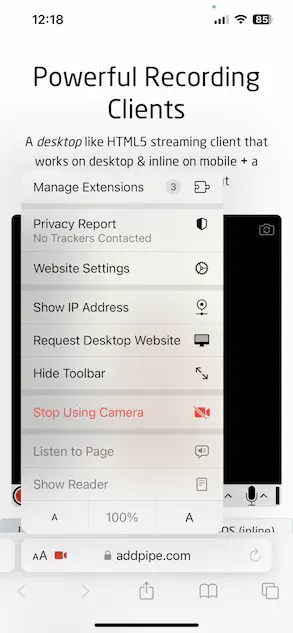 Stop Using Camera on Safari on iOS.PNG