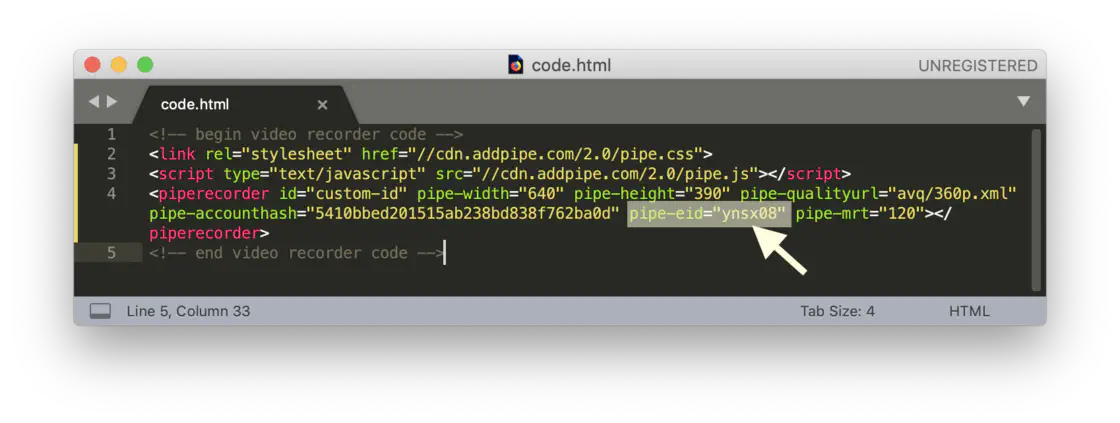 alphanumeric environment ids in PIpe.png