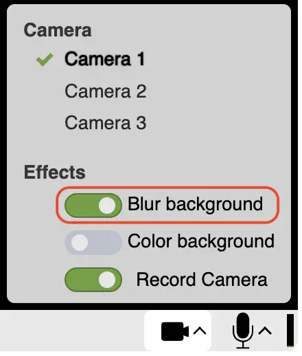 Enable PIP background blurring