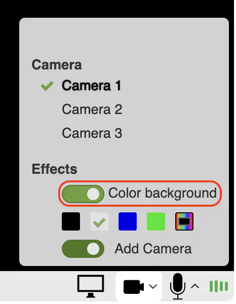 Enable PIP background color