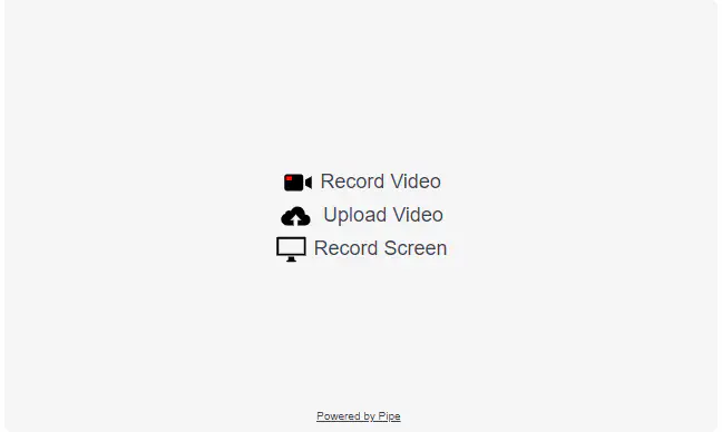 Screen recording enable on the Pipe Recorder