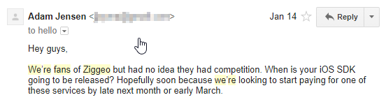 Adam Jensen: We're fans of Ziggeo but had no idea they had competition.